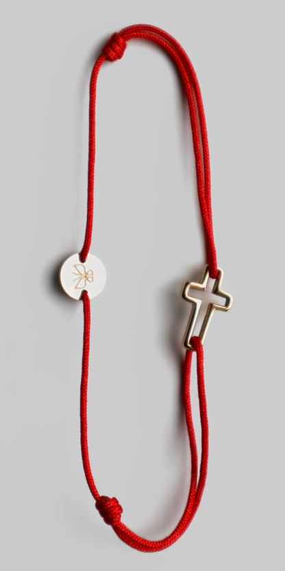 Cross Cord Bracelet